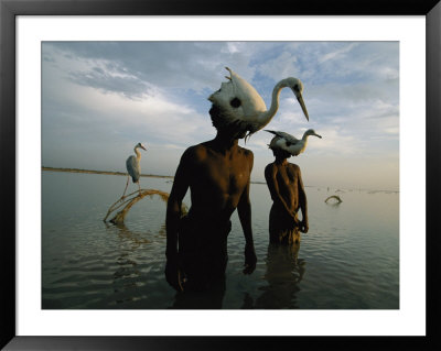 Mohanis Fishermen Catch Herons In The Indus River by Randy Olson Pricing Limited Edition Print image