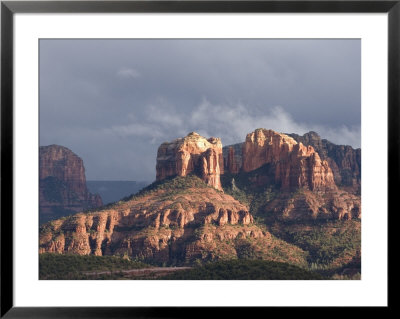 Sunlight Through Rain Clouds On Cathedral Rock by Charles Kogod Pricing Limited Edition Print image