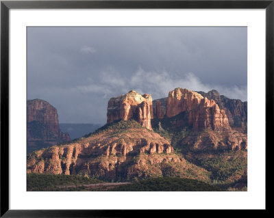 Sunlight Through Rain Clouds On Cathedral Rock by Charles Kogod Pricing Limited Edition Print image