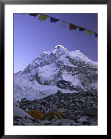 Mount Nuptse From Everest Base Camp, Nepal by Michael Brown Pricing Limited Edition Print image