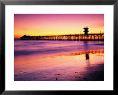 Seal Beach Pier At Sunset, California by Richard Cummins Pricing Limited Edition Print image