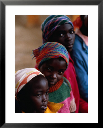 Three Girls In Sunday School Class, Nairobi, Kenya by Eric Wheater Pricing Limited Edition Print image