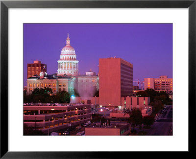 Sunrise And The Texas State Capitol Building In Austin, Austin, Texas by Richard Cummins Pricing Limited Edition Print image
