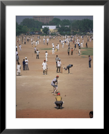 Sunday Cricket, New Delhi, India by David Lomax Pricing Limited Edition Print image
