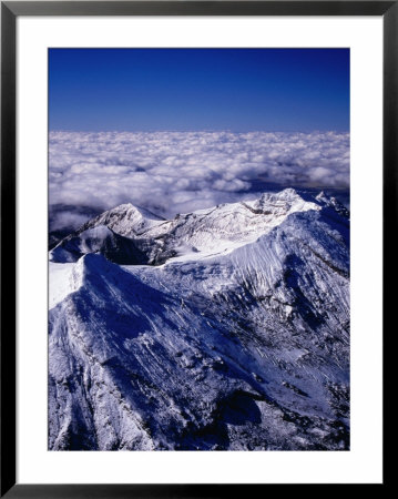 Aerial View Of Summit Of Mount Ruapehu, Tongariro National Park, New Zealand by David Wall Pricing Limited Edition Print image