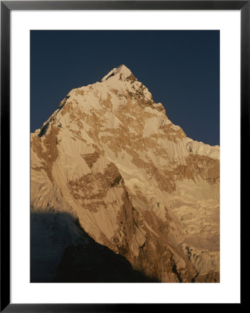 The Magnificent And Enormous Snow-Covered Mountain Called Nuptse by Bobby Model Pricing Limited Edition Print image