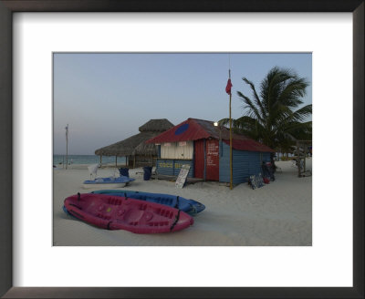 Rental Shack On Beach, Playa Del Carmen, Mexico by Keith Levit Pricing Limited Edition Print image