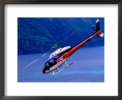 Helicopter About To Land, Queenstown, New Zealand by Christopher Groenhout Pricing Limited Edition Print image