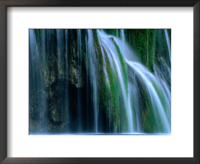 Water Cascading Over Waterfall, Plitvice Lakes National Park, Zadar, Croatia by Martin Moos Pricing Limited Edition Print image
