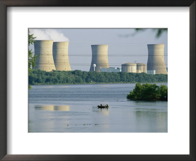 View Of Three Mile Island Nuclear Reactor On The Susquehanna River by Raymond Gehman Pricing Limited Edition Print image