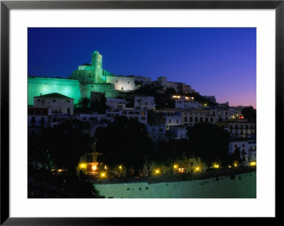 Old Town Dominated By Cathedral, Elvissa, Ibiza, Spain by Bill Wassman Pricing Limited Edition Print image