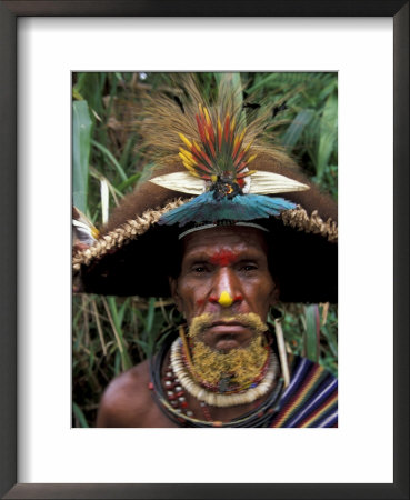 Huli Wigman, Tari, Papua New Guinea, Oceania by Keren Su Pricing Limited Edition Print image