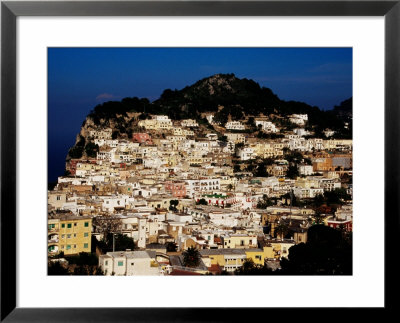 Pastel Coloured Houses On Island, Capri, Italy by Pershouse Craig Pricing Limited Edition Print image