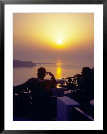 Sunset On Imerovigli, Santorini, Greece by Connie Ricca Pricing Limited Edition Print image