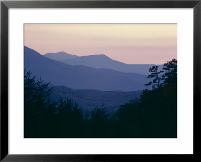 View Of Afterglow From Foothills Park, West Of Appalachian Mountains, Tennessee, Usa by Julian Pottage Pricing Limited Edition Print image