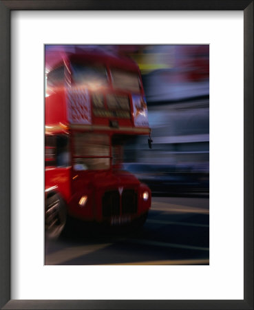 Bus In Picadilly Circus, London, United Kingdom by Chris Mellor Pricing Limited Edition Print image