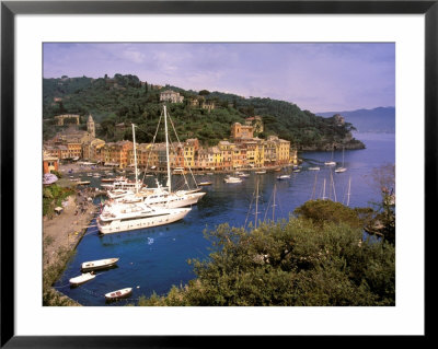 View From Chiesa S. Giorgio, Riviera Di Levante, Liguria, Portofino, Italy by Walter Bibikow Pricing Limited Edition Print image
