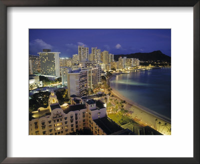 Waikiki Beach, Honolulu, Oahu, Hawaii, Usa by Walter Bibikow Pricing Limited Edition Print image