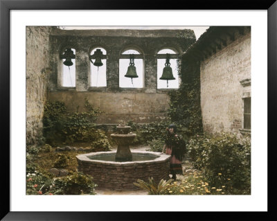 View Of A Courtyard In The Old Mission by Charles Martin Pricing Limited Edition Print image