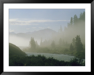 Morning Mist Rises From The Katun River by Kenneth Garrett Pricing Limited Edition Print image