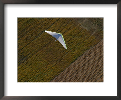 Hang-Glider Soars Over The Countryside by Skip Brown Pricing Limited Edition Print image