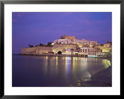 The Citadel By Night, Peniscola, Costa Del Azahar, Valencia, Spain, Mediterranean by Ruth Tomlinson Pricing Limited Edition Print image