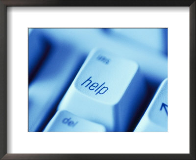 Help Button On Computer Keyboard by Lee Frost Pricing Limited Edition Print image