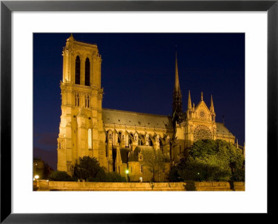 Cathedrale De Notre Dame De Paris At Night, Paris, Ile-De-France, France by Glenn Beanland Pricing Limited Edition Print image