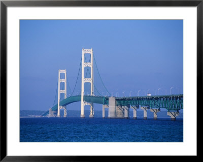 Mackinac Bridge, Mackinaw City, Michigan, Usa by Michael Snell Pricing Limited Edition Print image