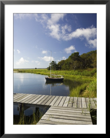 Sengekontacket Pond, Oak Bluffs, Martha's Vineyard, Massachusetts, Usa by Walter Bibikow Pricing Limited Edition Print image