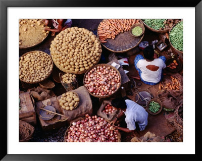 Vegetable Sellers Outside New Market, Kolkata, India by Richard I'anson Pricing Limited Edition Print image