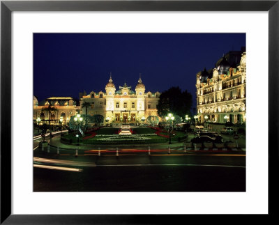 The Casino And Hotel De Paris By Night, Monte Carlo, Monaco by Ruth Tomlinson Pricing Limited Edition Print image