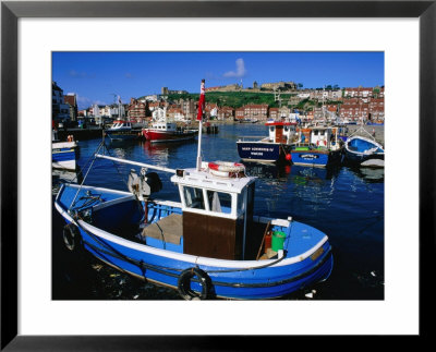 Fishing Trawlers In Whitby Harbour, North York Moors National Park, England by Grant Dixon Pricing Limited Edition Print image