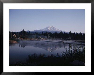 A Lumber Mill With Mount Shasta In The Background by Joseph Baylor Roberts Pricing Limited Edition Print image