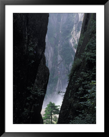 Sheer Cliffs On Mt. Huangshan (Yellow Mountain), China by Keren Su Pricing Limited Edition Print image