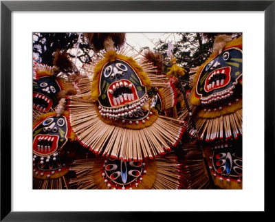 Costumed Figures, Part Of Ati-Atihan Festival, Kalibo, Aklan, Philippines, Western Visayas by Bill Wassman Pricing Limited Edition Print image