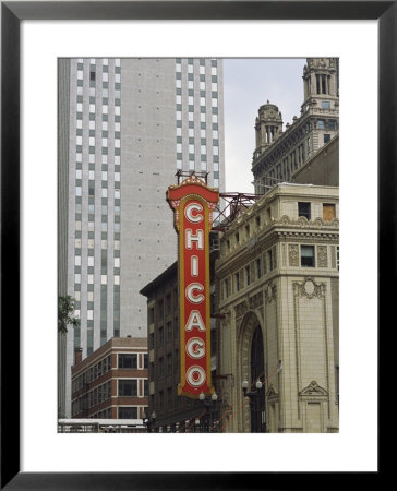 View Of The Neo-Baroque Chicago Theatre by Paul Damien Pricing Limited Edition Print image
