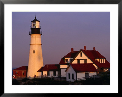 Dusk At Portland Head Lighthouse On Cape Elizabeth, Fort Williams State Park, Usa by Levesque Kevin Pricing Limited Edition Print image