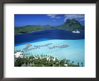 Pearl Beach Resort, Bora Bora, French Polynesia by Walter Bibikow Pricing Limited Edition Print image