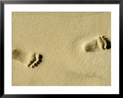 Child's Footprints On Beach At Santa Maria, Sal (Salt), Cape Verde Islands, Africa by Robert Harding Pricing Limited Edition Print image