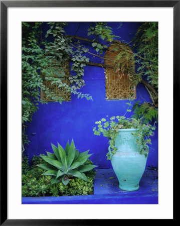 Majorelle Gardens, Marrakesh, Morocco, North Africa by Bruno Morandi Pricing Limited Edition Print image