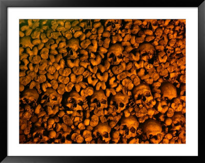 Human Skulls And Bones Collected By Franciscan Monks, Portugal by Bethune Carmichael Pricing Limited Edition Print image