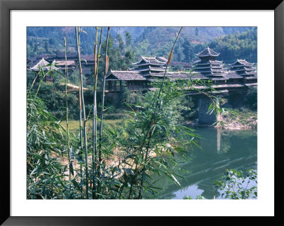 Dong People's Wind-And-Rain Bridge, China by Keren Su Pricing Limited Edition Print image