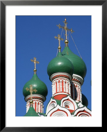 Onion Domes Atop Church Of The Trinity In Nikitniki, Moscow, Russia by Jonathan Smith Pricing Limited Edition Print image