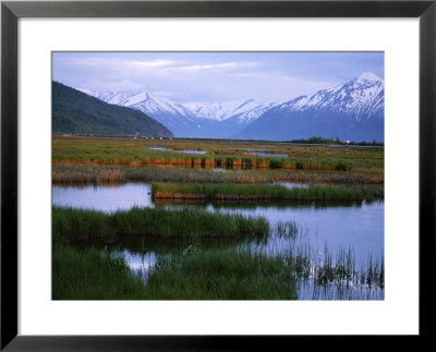 Potter Marsh Under The Chugach Mountains by Michael Melford Pricing Limited Edition Print image