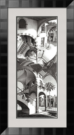 High And Low by M. C. Escher Pricing Limited Edition Print image