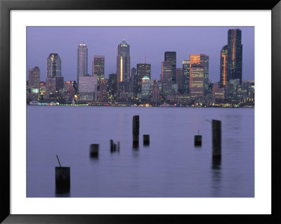 The Seattle Skyline Hovers Above Puget Sound by Phil Schermeister Pricing Limited Edition Print image