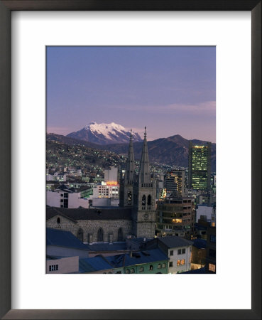 La Paz And Mount Illampu, Bolivia, South America by Charles Bowman Pricing Limited Edition Print image