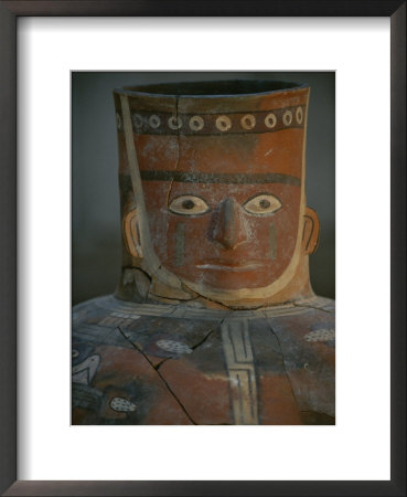 A Typical Wari Indian Face-Necked Pottery Jar by Kenneth Garrett Pricing Limited Edition Print image