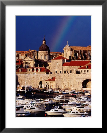 Rainbow Over Cathedral Of The Assumption Of The Virgin, Old Town And Harbour, Dubrovnik, Croatia by Richard I'anson Pricing Limited Edition Print image